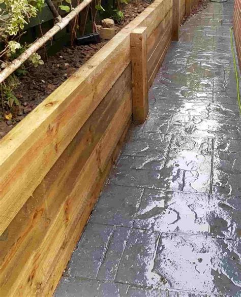 bunnings timber|How to build a timber sleeper garden bed  .